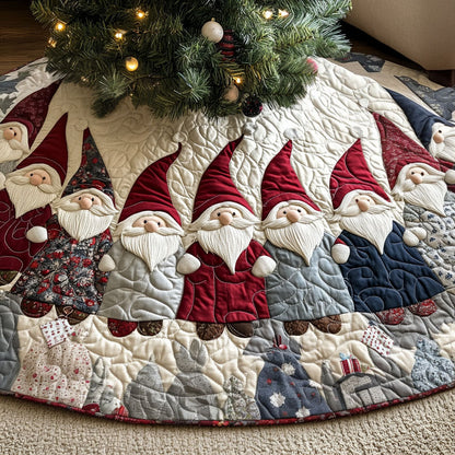 Cheerful Chums Quilted Christmas Tree Skirt-Myprintsy