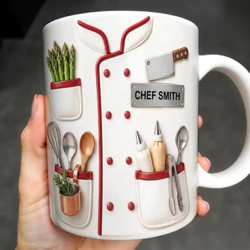 Chef Uniform, Coffee Mug, Gift For Chefs and Cooking Lovers-Myprintsy