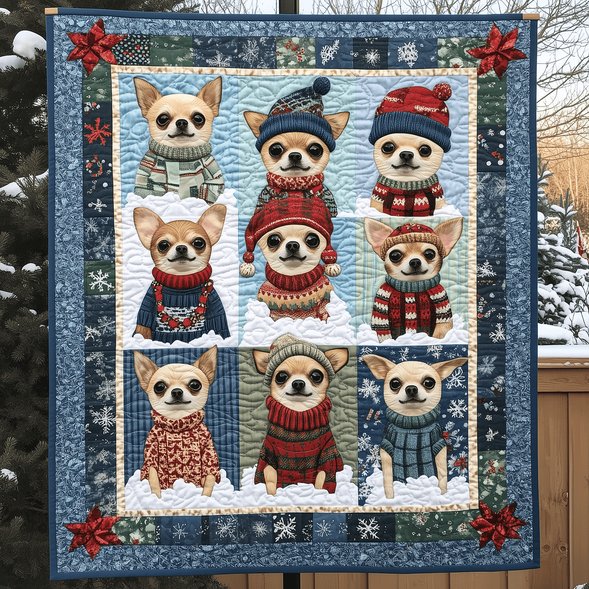 Chi-mas Joyride Art Quilt Hanging VTQ-Myprintsy
