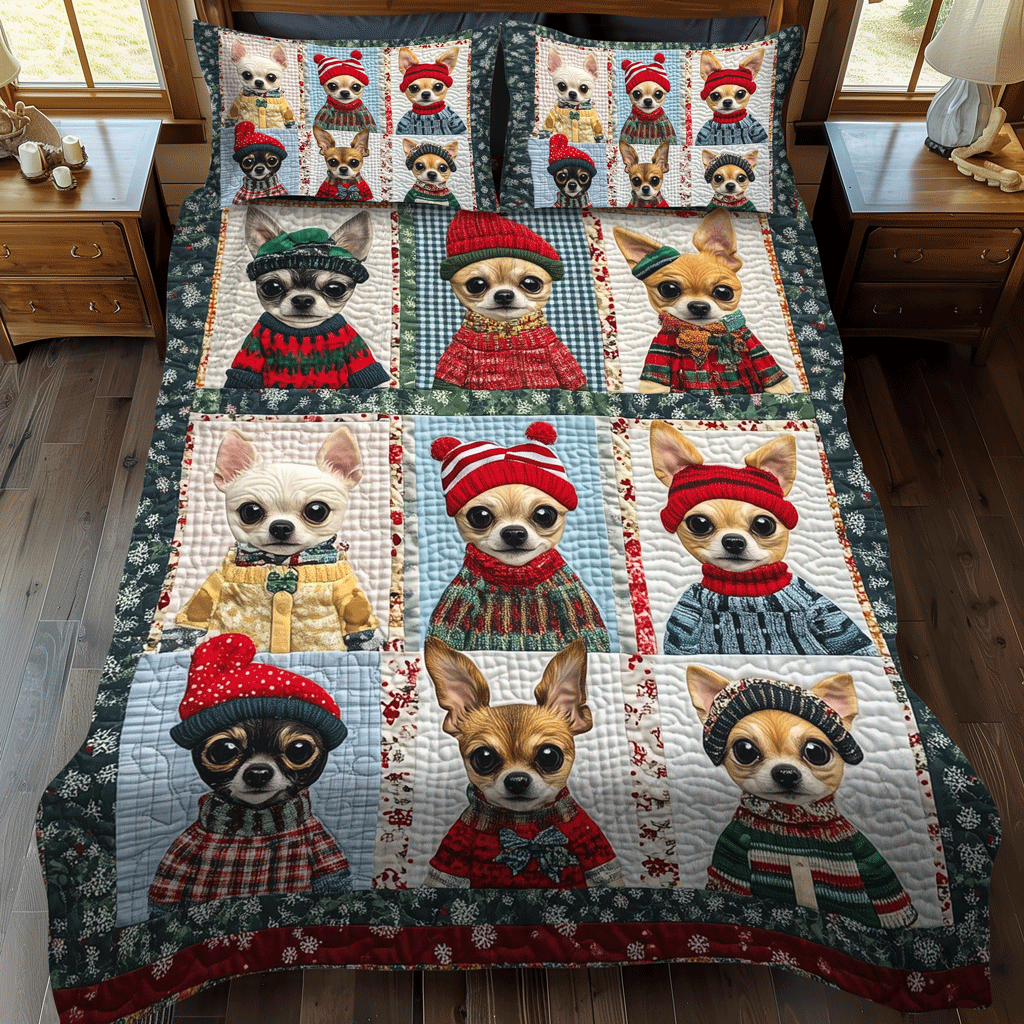 Chichi Wonders -Piece Quilted Bedding Set VTQ-Myprintsy