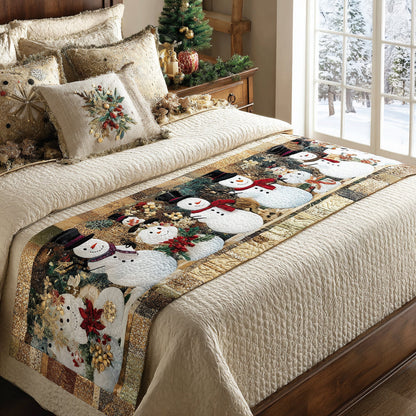 Chilly Cheer Companions Quilted Bed Runner VTQ-Myprintsy