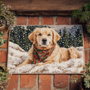 Chilly Golden Retriever Doormat VTQ-Myprintsy