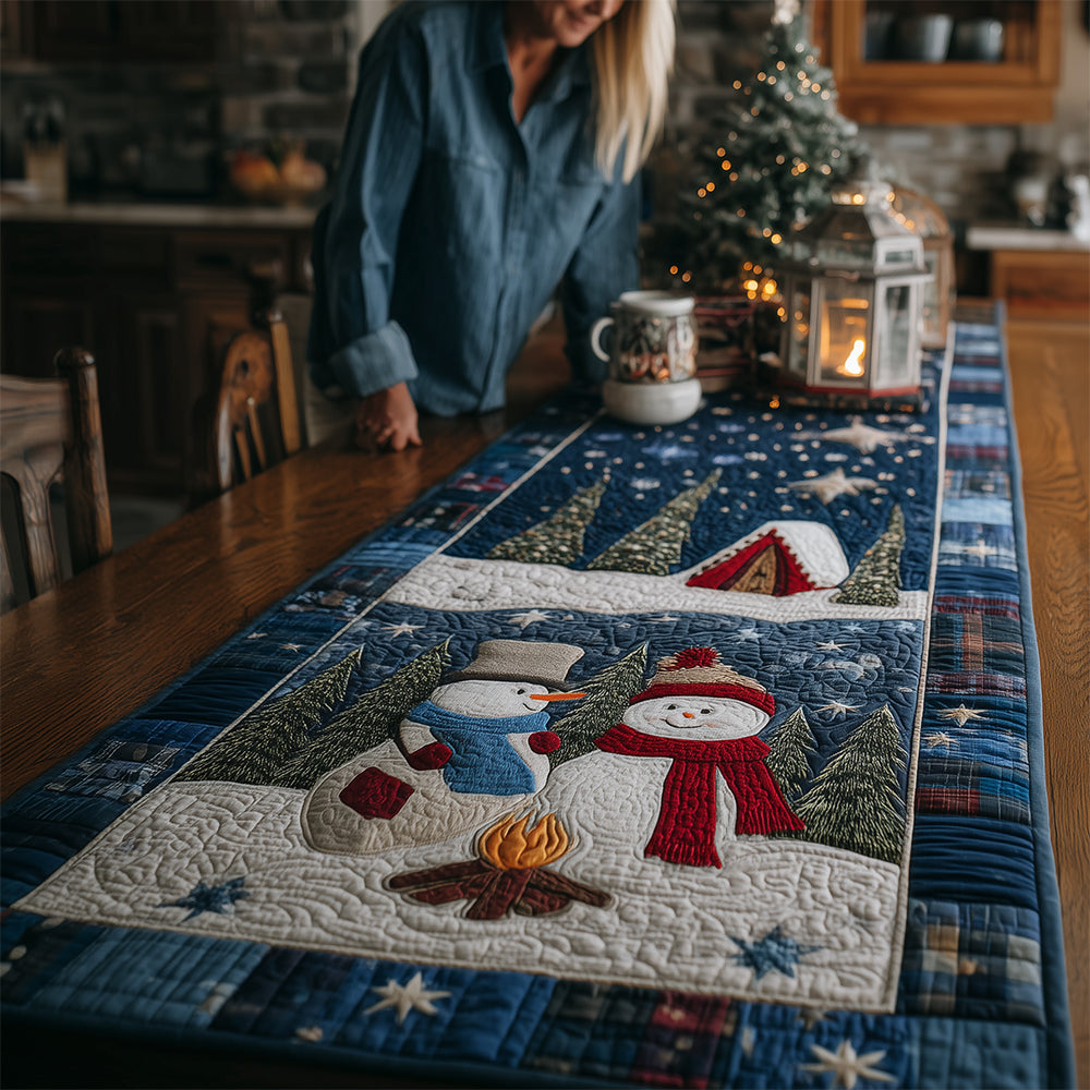 Chilly Night Romance Quilted Table Runner VTQ-Myprintsy