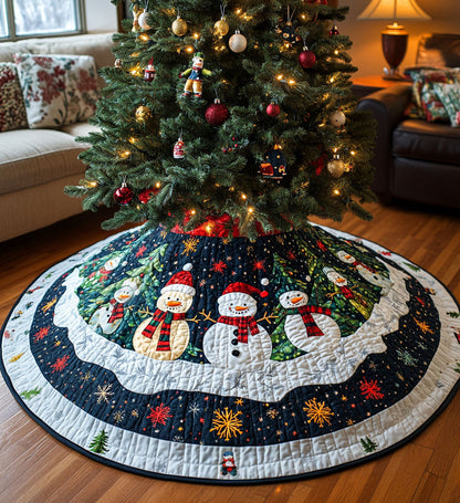 Chimney Charm Quilted Christmas Tree Skirt-Myprintsy