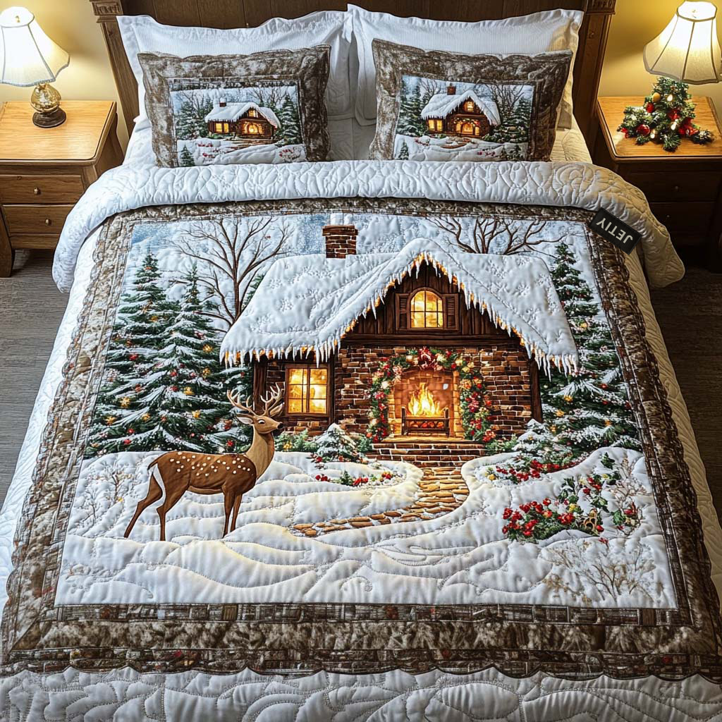 Chrismas -Piece Quilted Bedding Set VTQ-Myprintsy