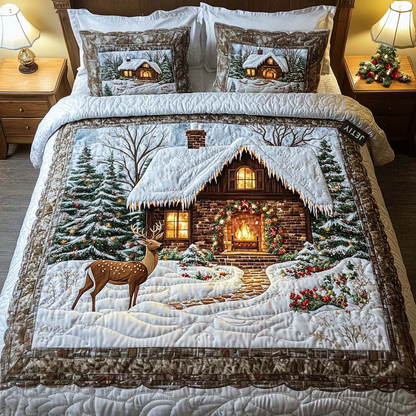 Chrismas -Piece Quilted Bedding Set VTQ-Myprintsy