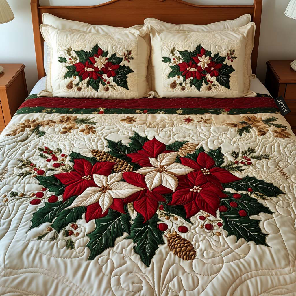 Chrismas -Piece Quilted Bedding Set VTQ-Myprintsy