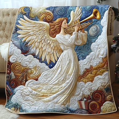 Christmas Angel Melody Quilted Blanket VTQ-Myprintsy
