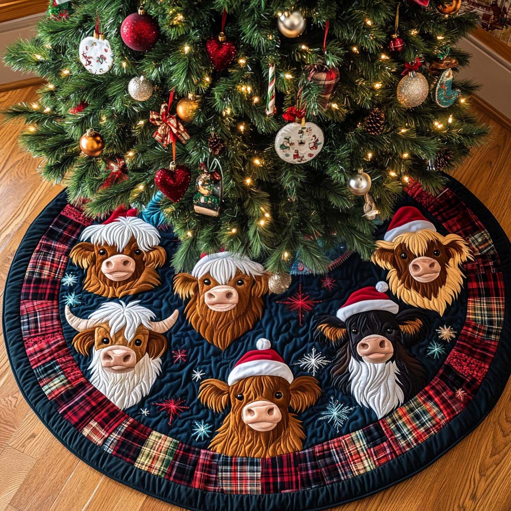 Christmas Bliss Christmas Quilted Tree Skirt-Myprintsy