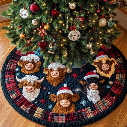 Christmas Bliss Christmas Quilted Tree Skirt-Myprintsy