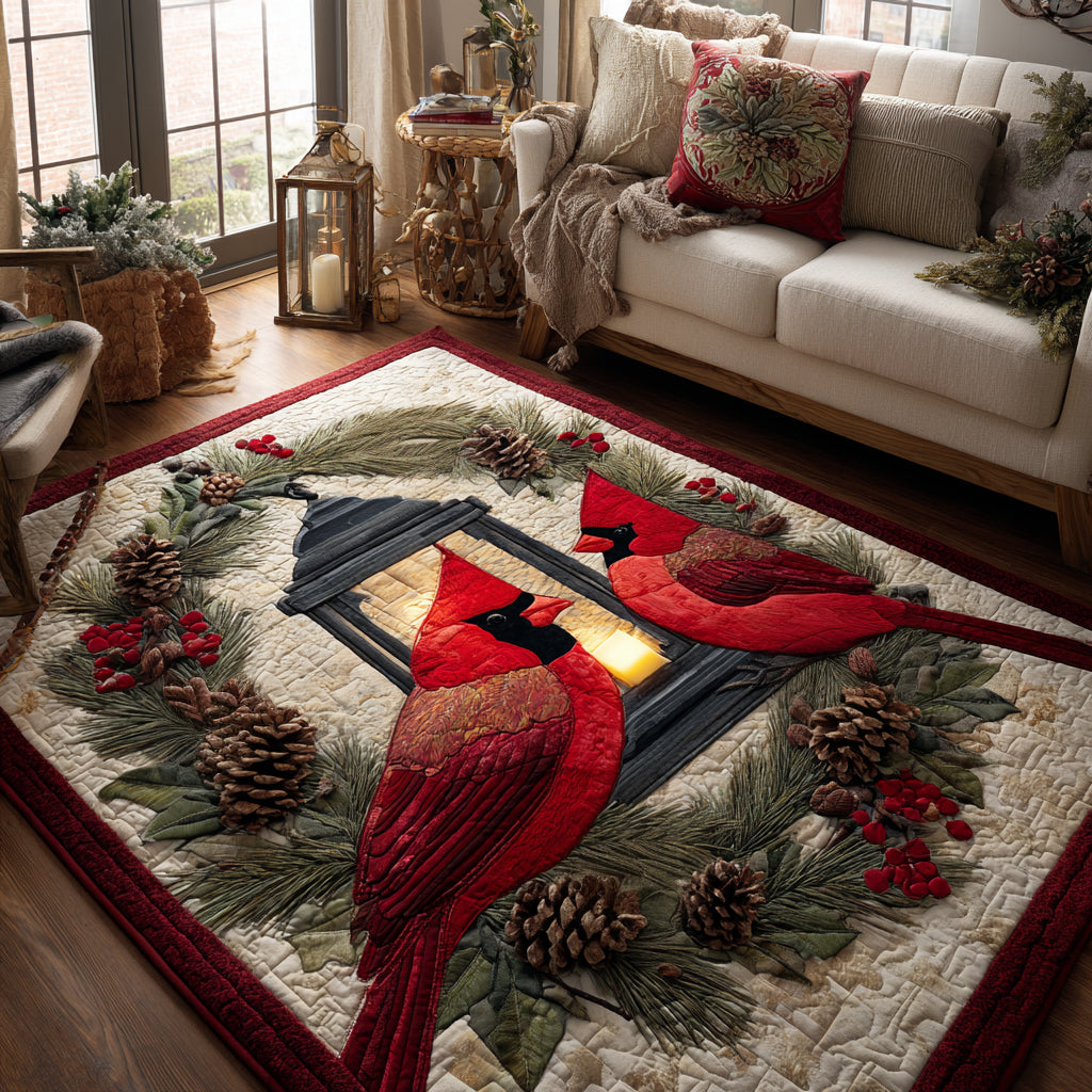 Christmas Cardinal Magic Area Rug VTQ-Myprintsy