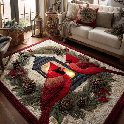 Christmas Cardinal Magic Area Rug VTQ-Myprintsy