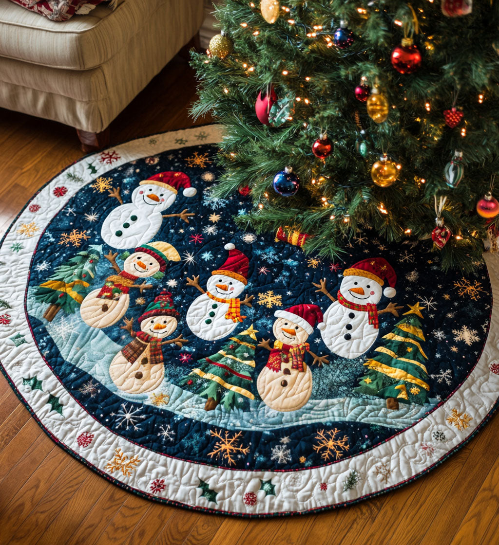 Christmas Carol Cover Quilted Round Mat VTQ-Myprintsy
