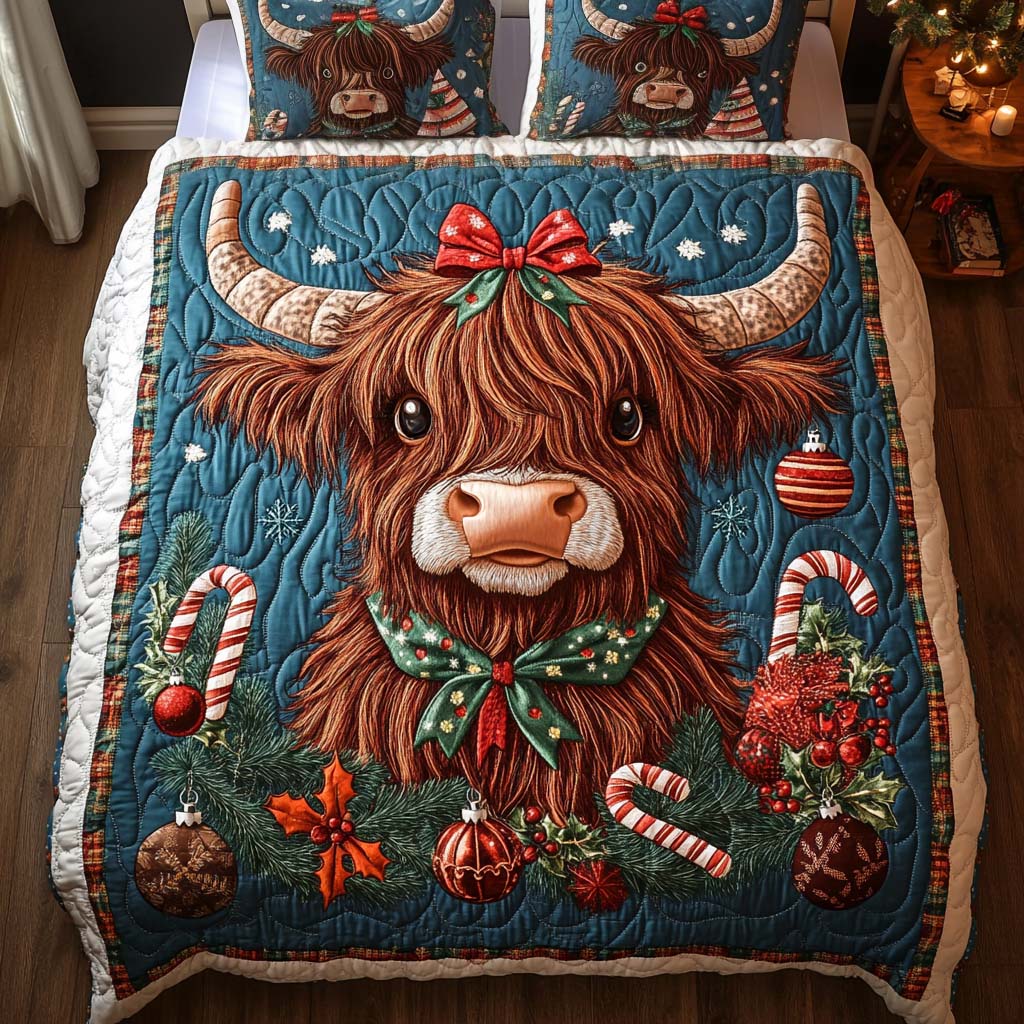 Christmas Charm -Piece Quilted Bedding Set VTQ-Myprintsy