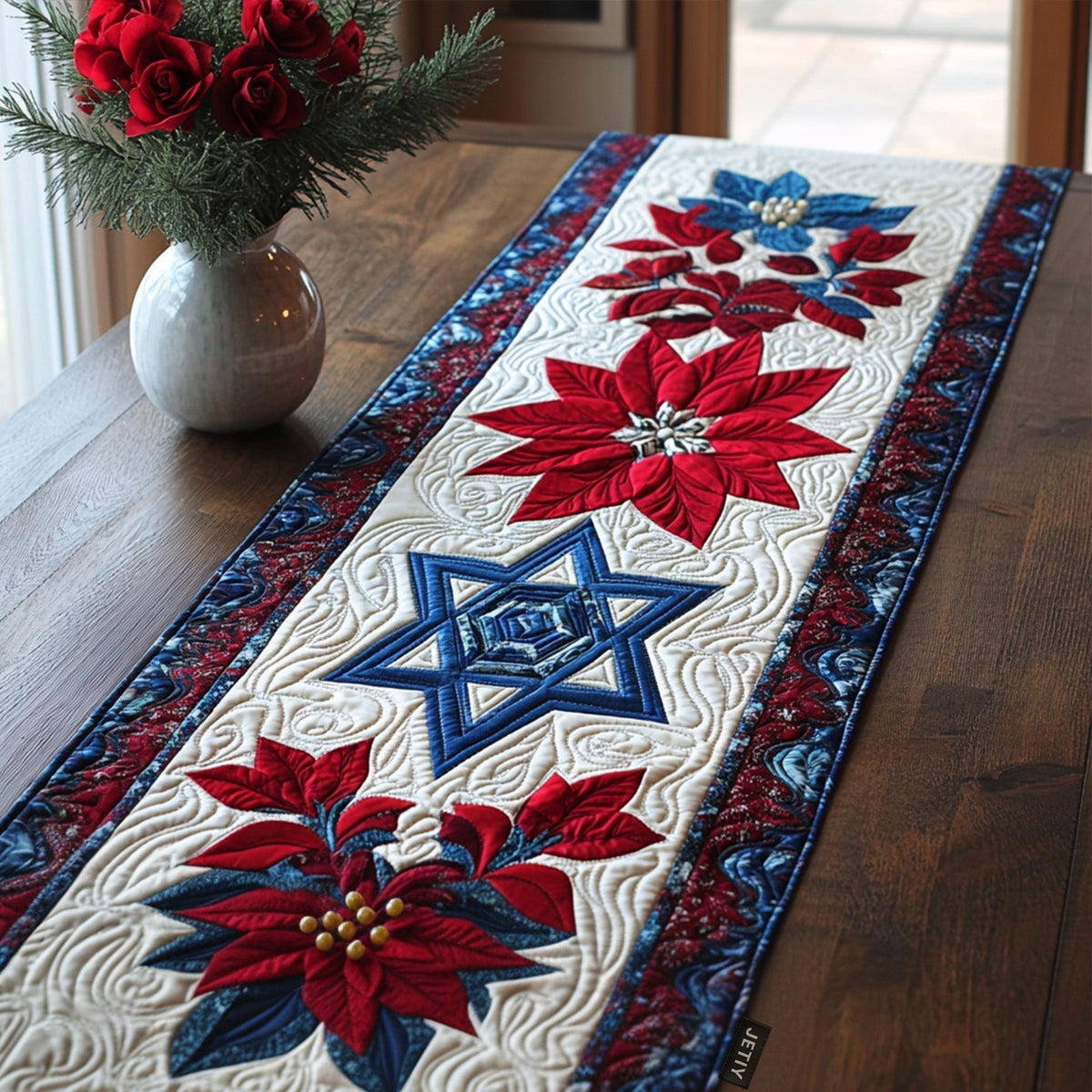 Christmas Charm Quilted Table Runner VTQ-Myprintsy