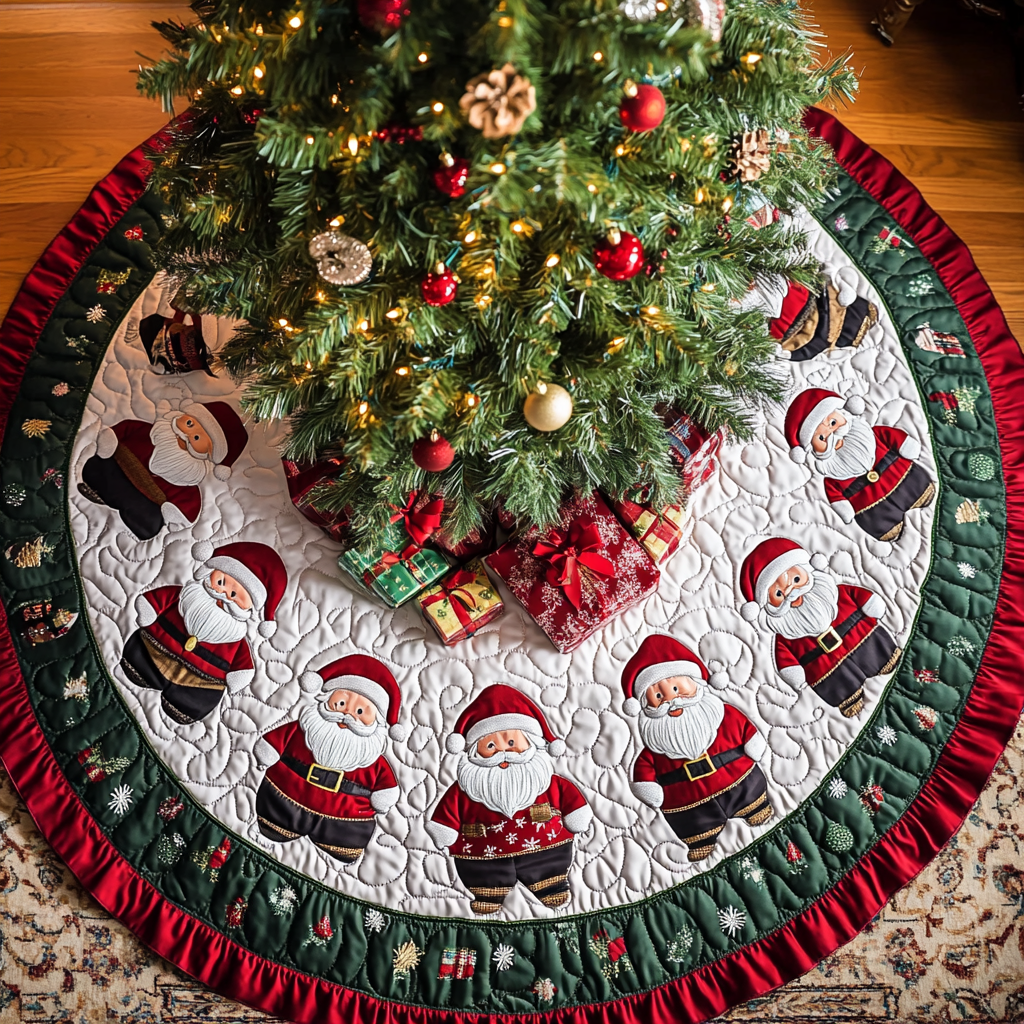 Christmas Cheer Christmas Quilted Tree Skirt VTQ-Myprintsy