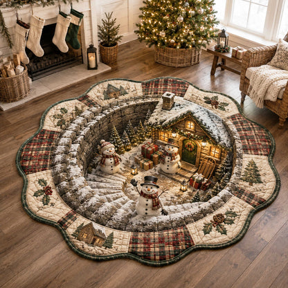 Christmas Cheer Custom Shape Area Rug VTQ-Myprintsy