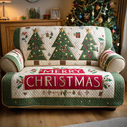 Christmas Dream Lane Quilted Sofa Cover VTQ-Myprintsy