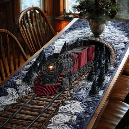 Christmas Express Line Quilted Table Runner VTQ-Myprintsy