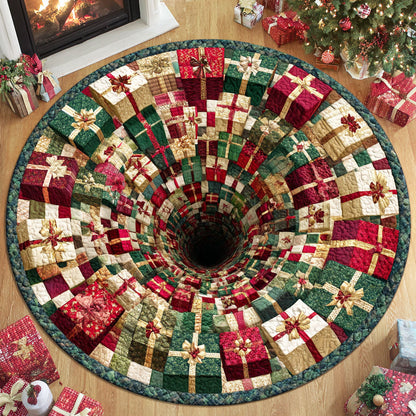 Christmas Glow Quilted Round Mat VTQ-Myprintsy