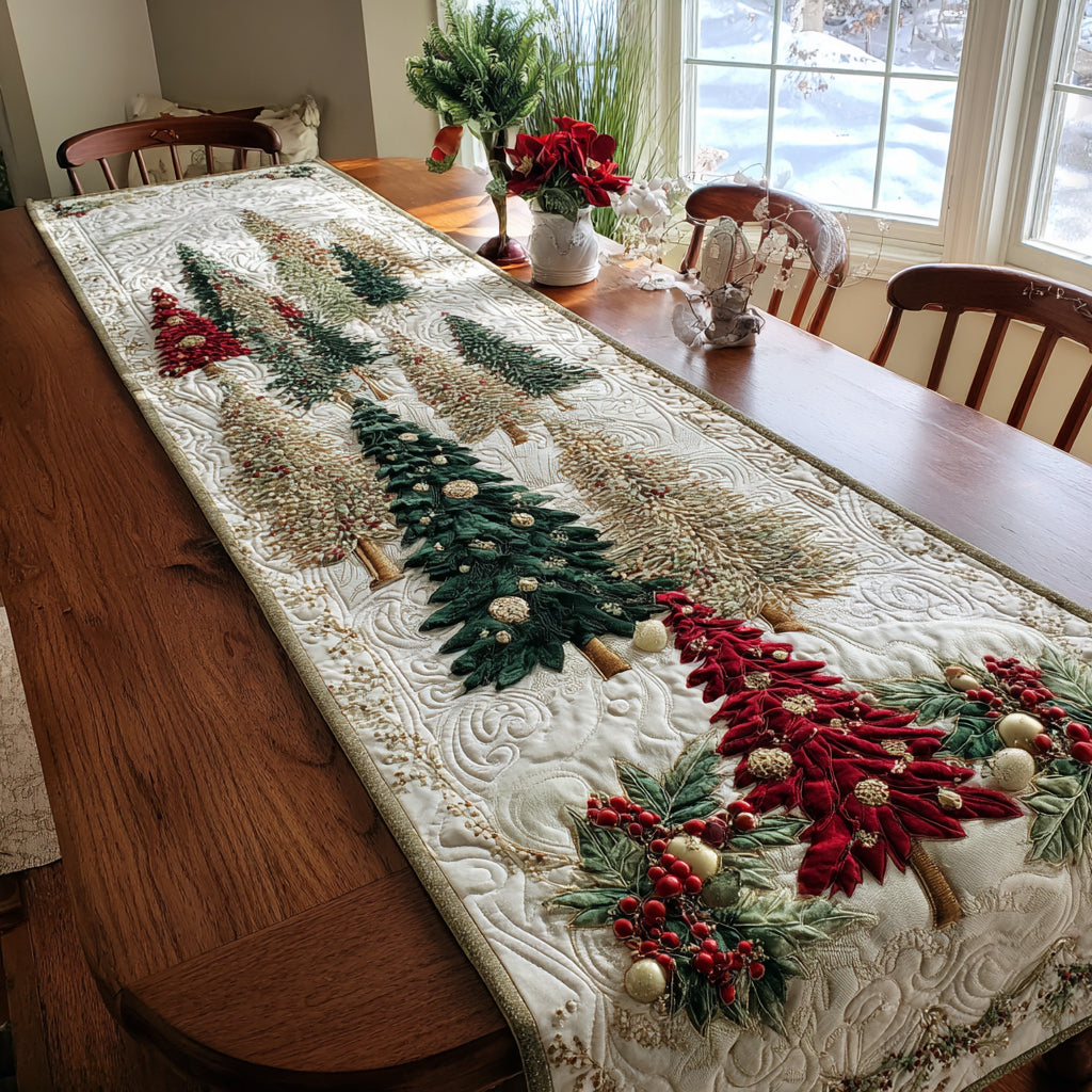 Christmas Grove Quilted Table Runner VTQ-Myprintsy
