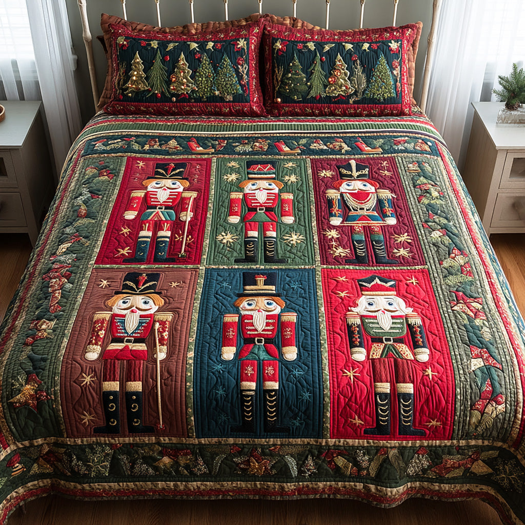 Christmas Guard -Piece Quilted Bedding Set VTQ-Myprintsy