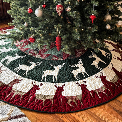Christmas Haven Quilted Christmas Tree Skirt-Myprintsy