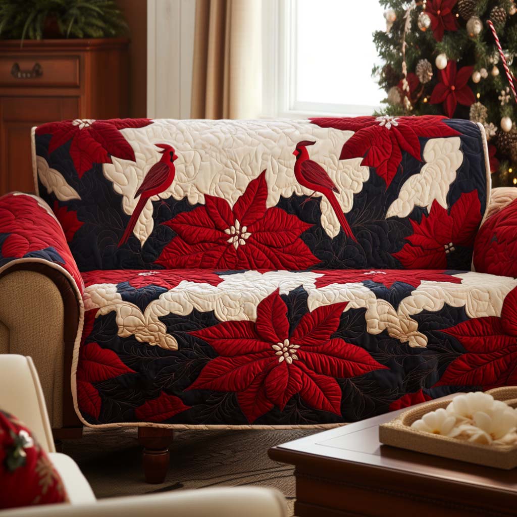 Christmas Joy Quilted Sofa Cover VTQ-Myprintsy
