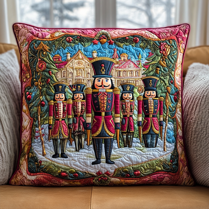 Christmas Nutcracker Toy Quilted Pillow Case VTQ-Myprintsy