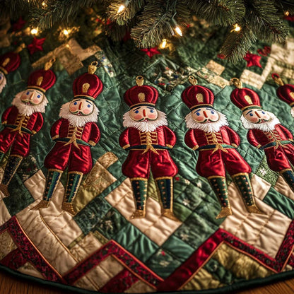 Christmas Nutcrackers Christmas Quilted Tree Skirt VTQ-Myprintsy