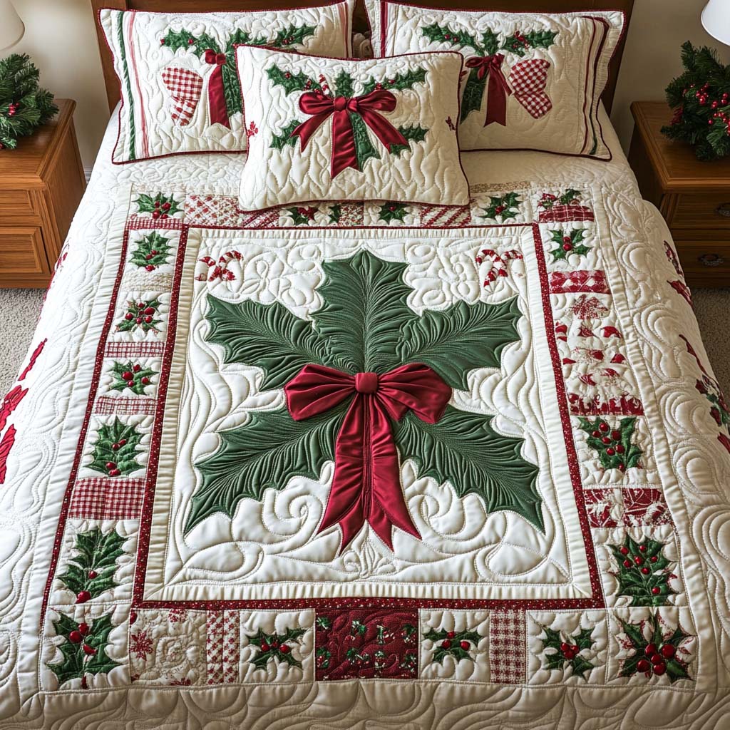 Christmas -Piece Quilted Bedding Set VTQ-Myprintsy