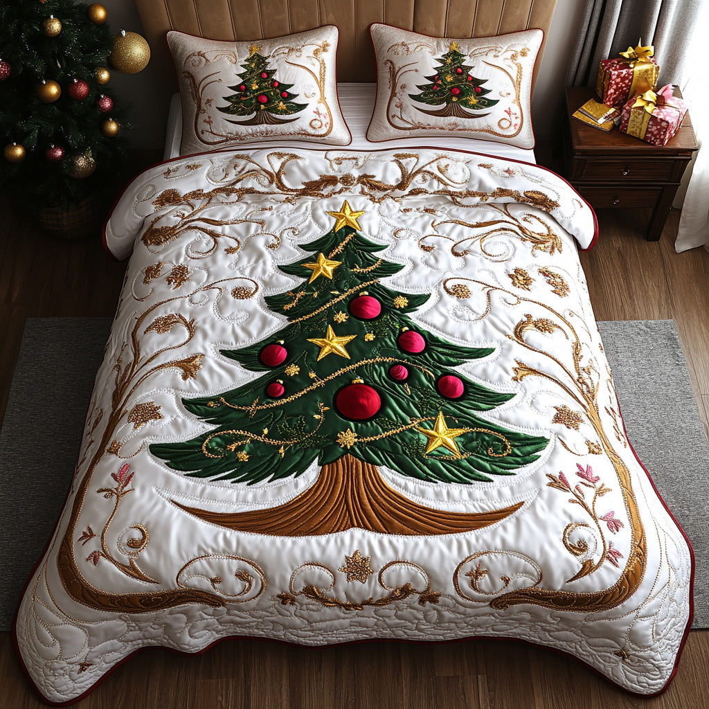 Christmas -Piece Quilted Bedding Set VTQ-Myprintsy