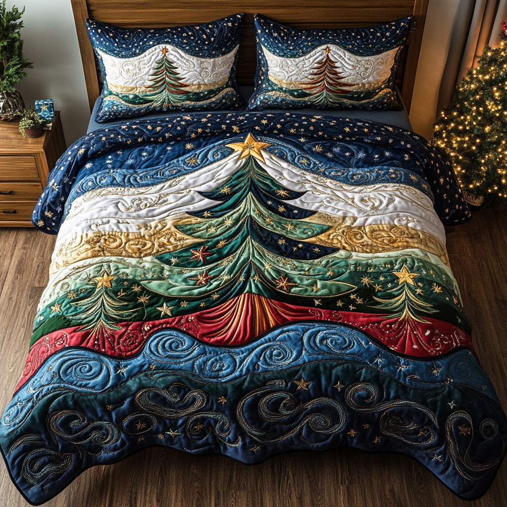 Christmas -Piece Quilted Bedding Set VTQ-Myprintsy