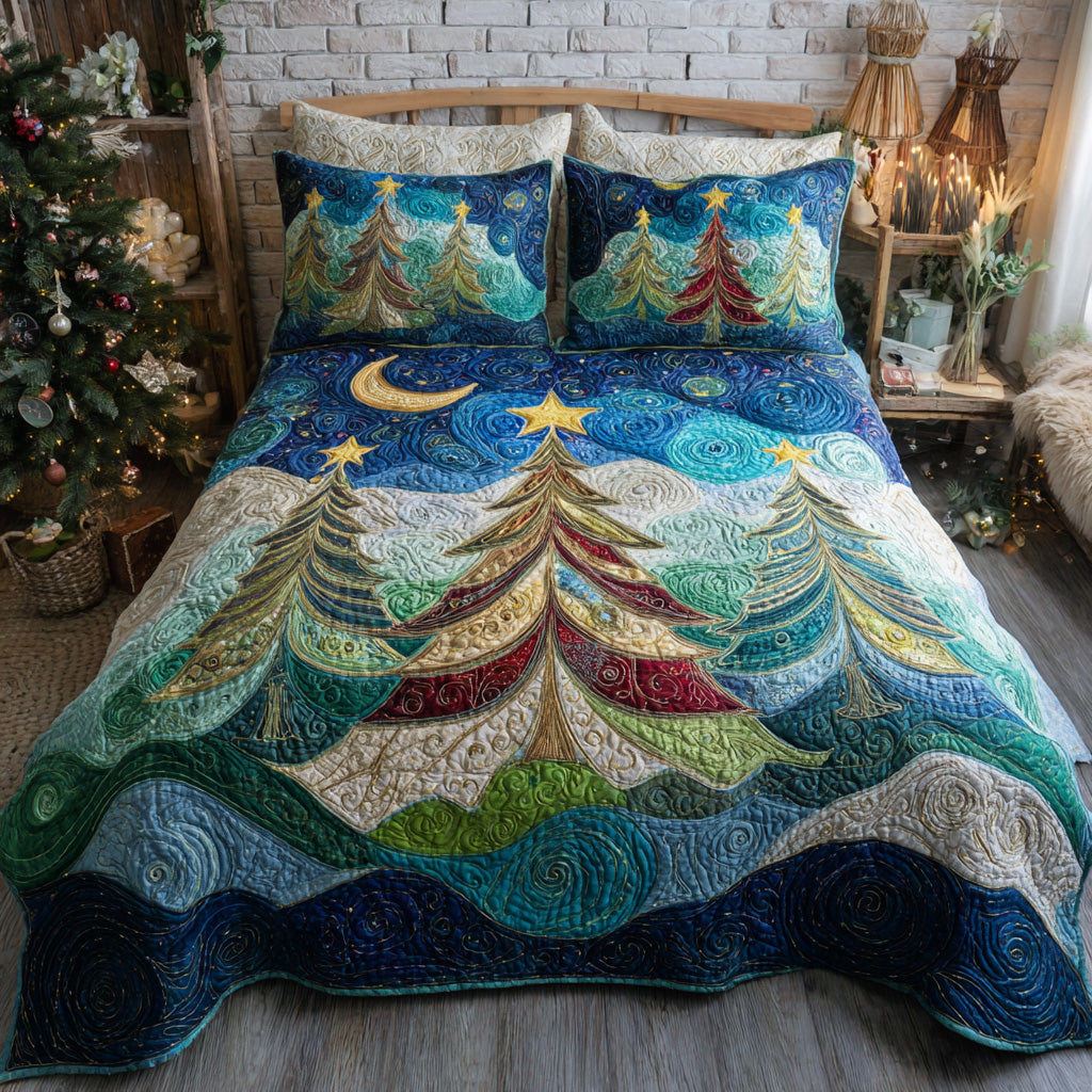 Christmas -Piece Quilted Bedding Set VTQ-Myprintsy