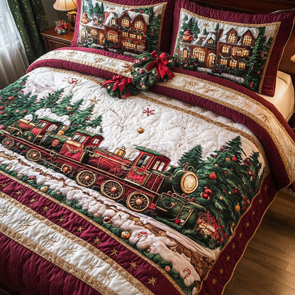 Christmas -Piece Quilted Bedding Set VTQ-Myprintsy