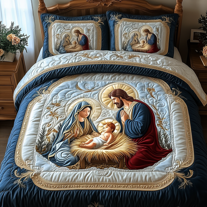 Christmas -Piece Quilted Bedding Set VTQ-Myprintsy
