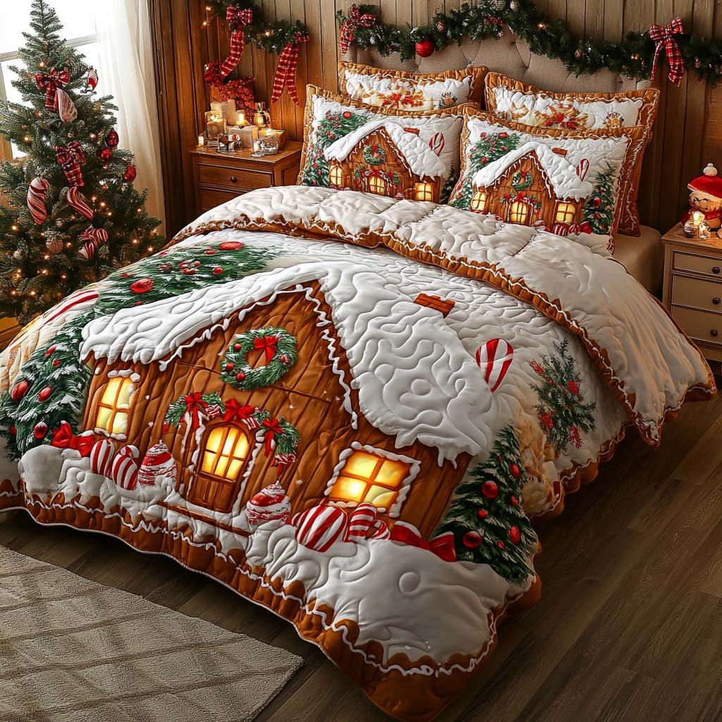 Christmas -Piece Quilted Bedding Set VTQ-Myprintsy