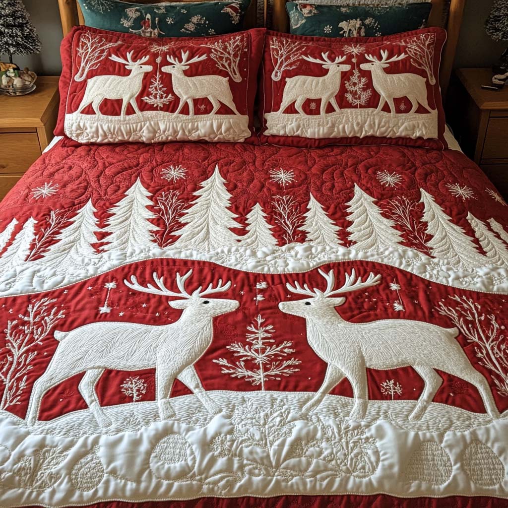 Christmas -Piece Quilted Bedding Set VTQ-Myprintsy