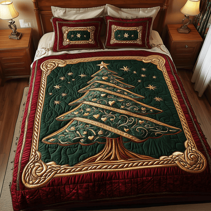 Christmas Pine Dreams -Piece Quilted Bedding Set VTQ-Myprintsy