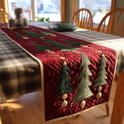 Christmas Pines Quilted Table Runner VTQ-Myprintsy