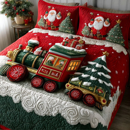 Christmas Polar Express -Piece Quilted Bedding Set VTQ-Myprintsy