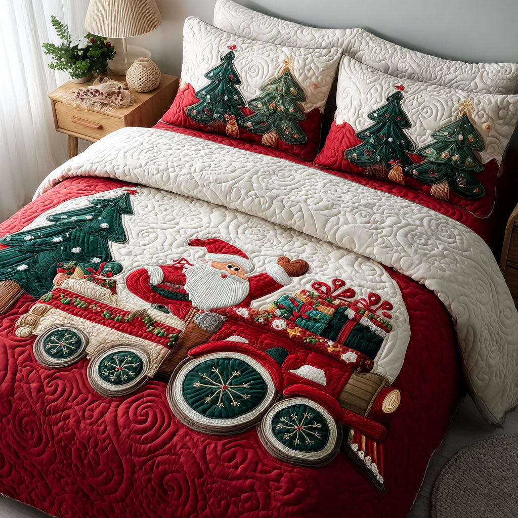 Christmas Polar Express -Piece Quilted Bedding Set VTQ-Myprintsy
