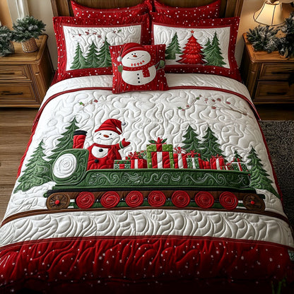 Christmas Polar Express -Piece Quilted Bedding Set VTQ-Myprintsy