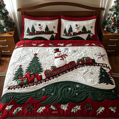 Christmas Polar Express -Piece Quilted Bedding Set VTQ-Myprintsy