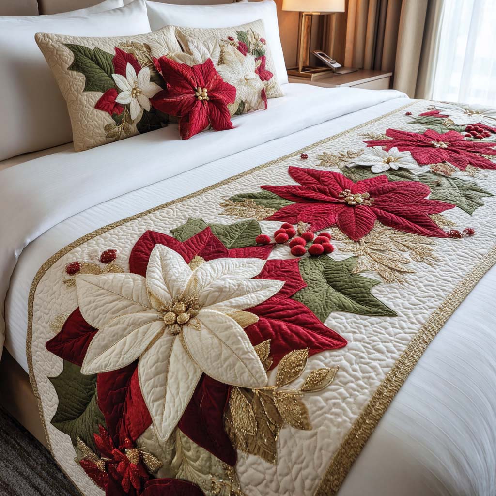 Christmas Quilted Bed Runner VTQ-Myprintsy