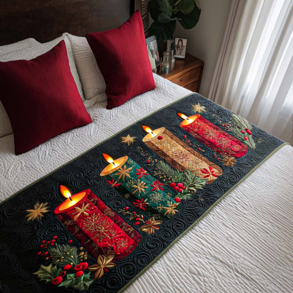 Christmas Quilted Bed Runner VTQ-Myprintsy