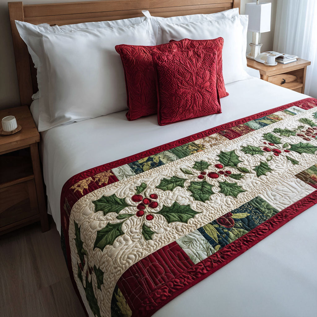 Christmas Quilted Bed Runner VTQ-Myprintsy