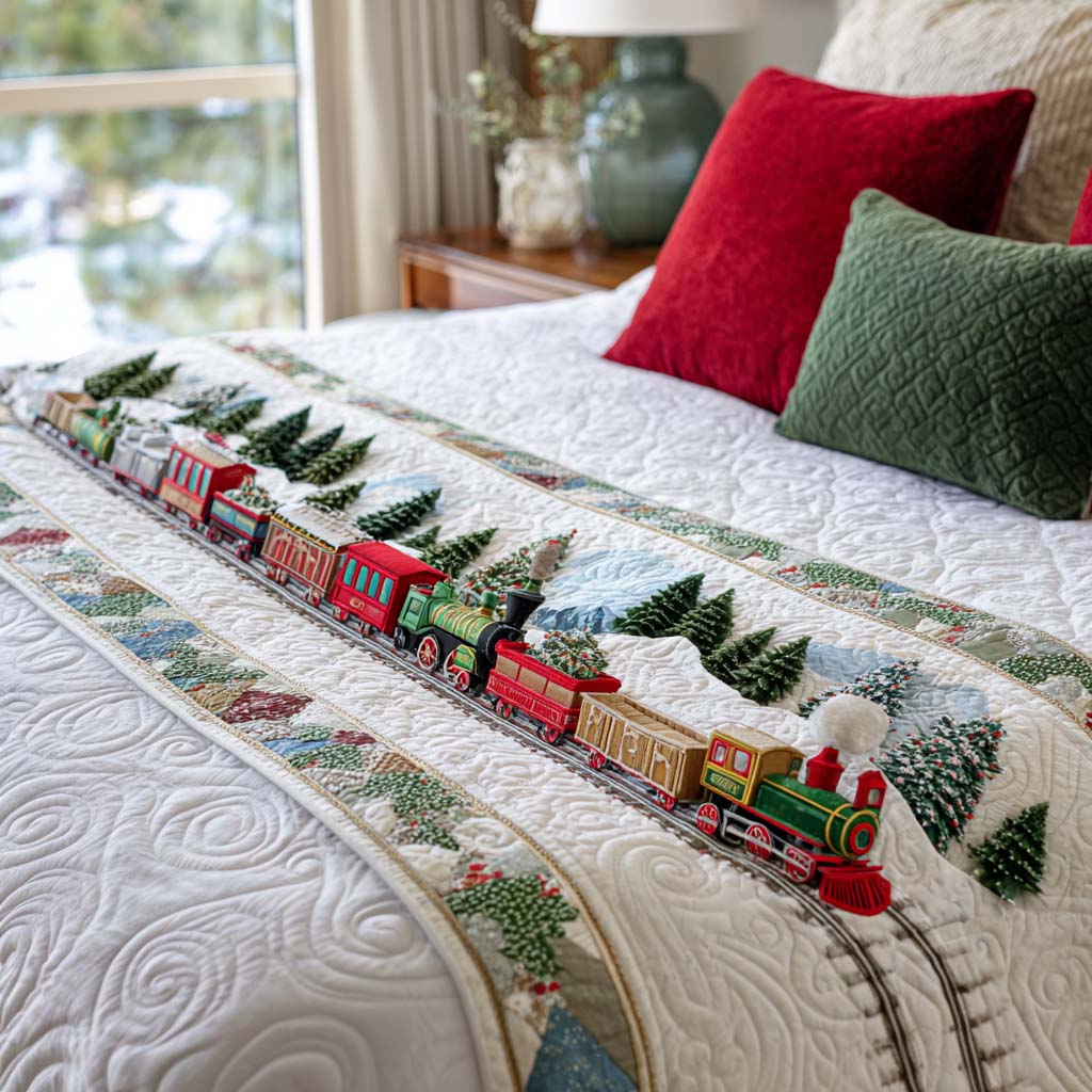 Christmas Quilted Bed Runner VTQ-Myprintsy