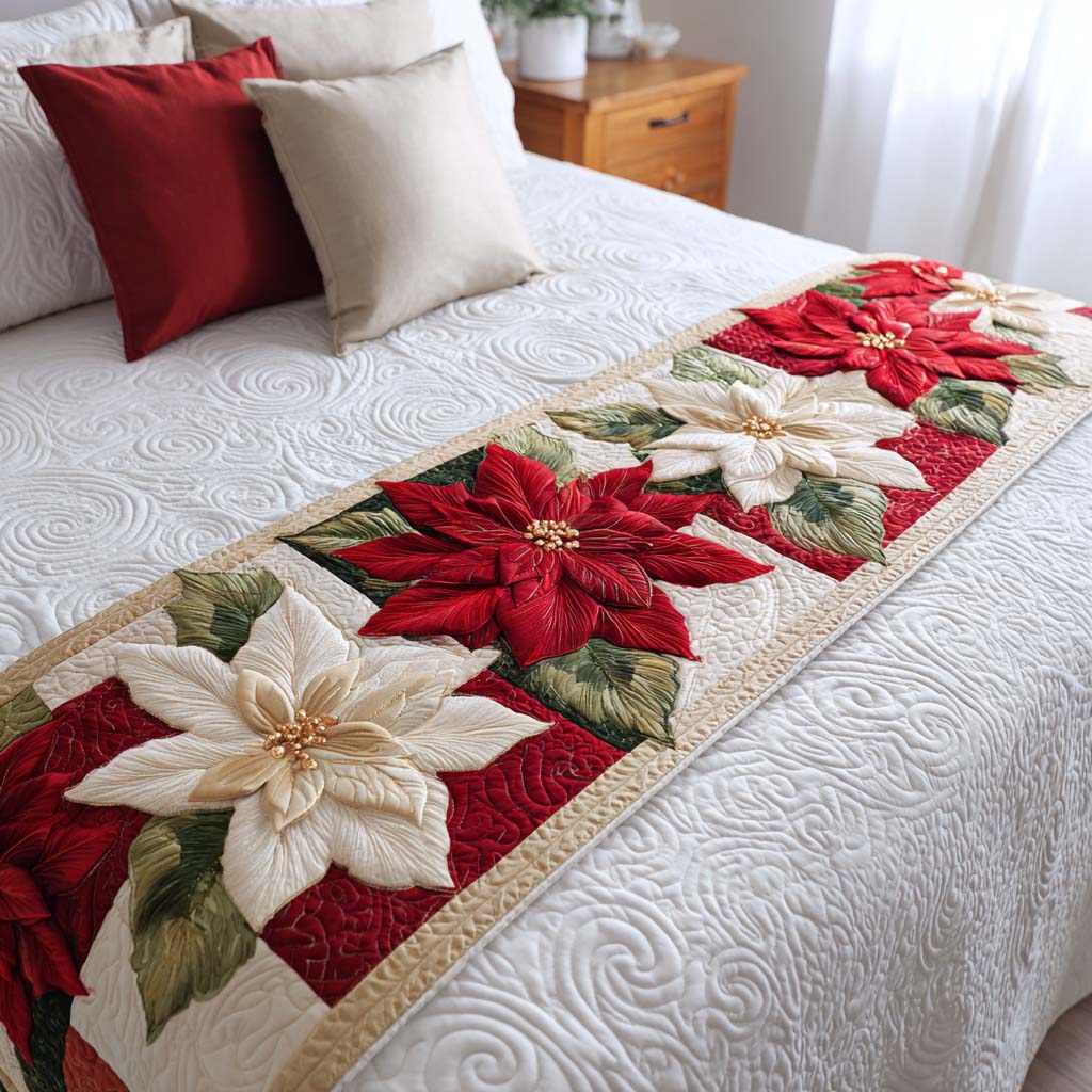 Christmas Quilted Bed Runner VTQ-Myprintsy