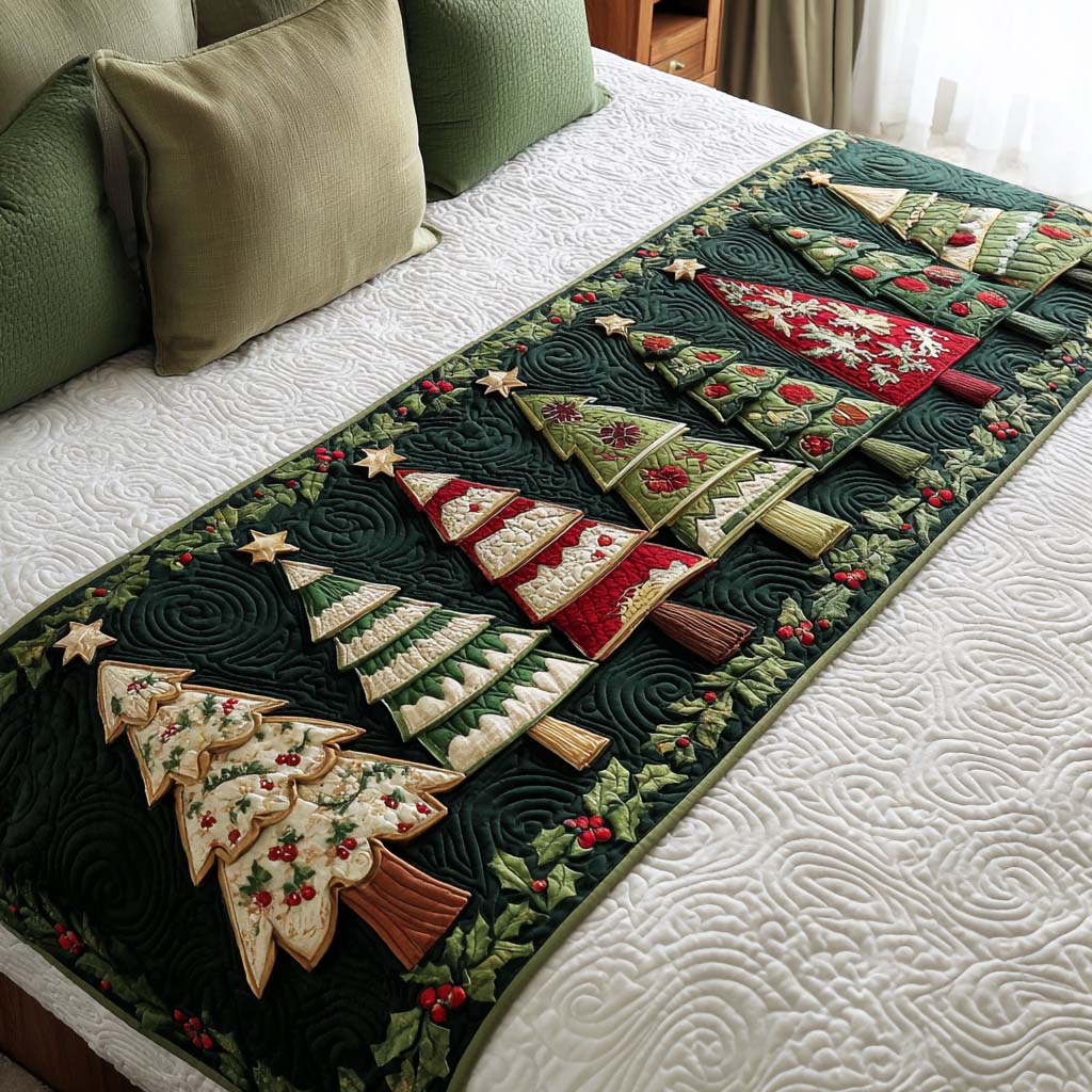 Christmas Quilted Bed Runner VTQ-Myprintsy